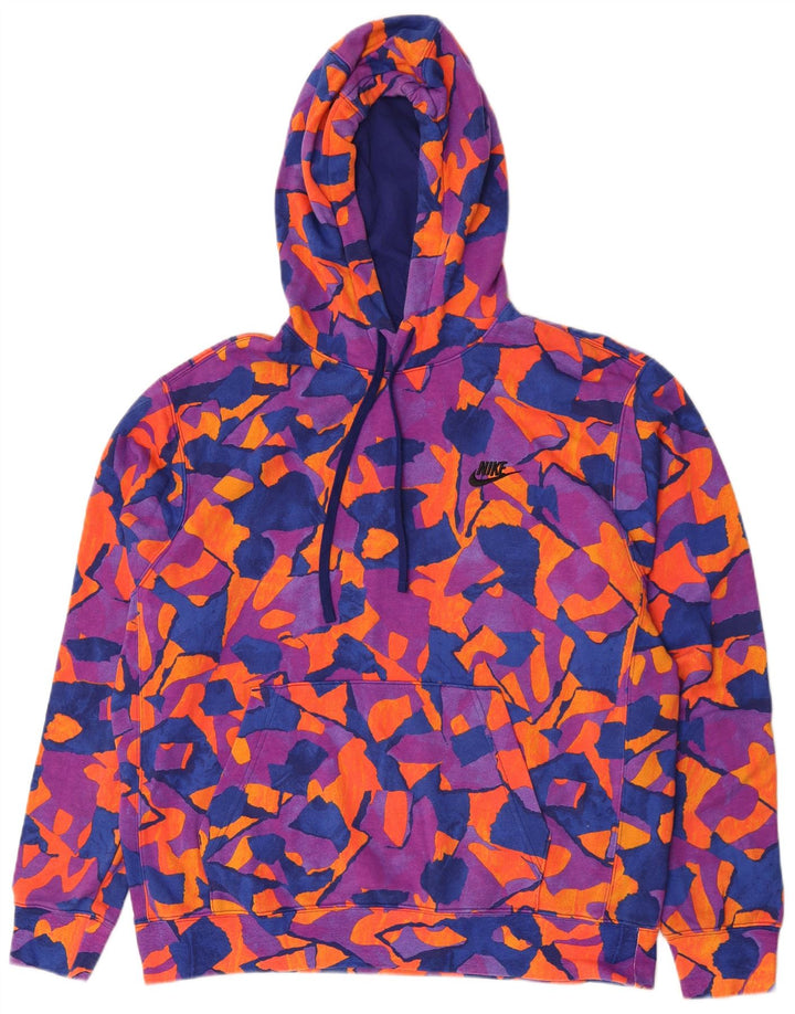 Pulover Nike pentru bărbați, bumbac geometric multicolor mare