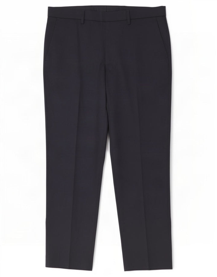 Pantaloni de costum obișnuiți pentru bărbați Marks & Spencer L36 L31 Poliester bleumarin