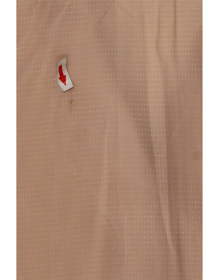 Bluză cămașă vintage pentru femei UK 14 Medium Bej cu pete