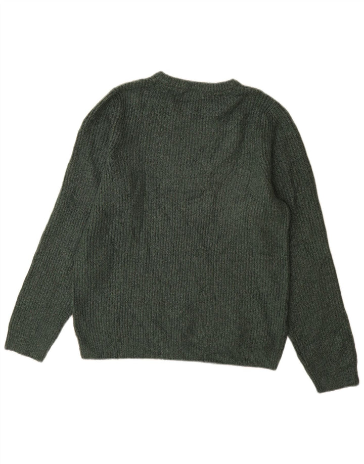Pulover pentru bărbați Marks & Spencer, cu gât crew, verde mediu acrilic