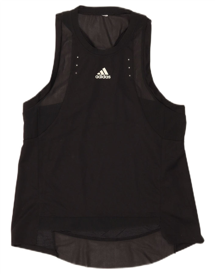 Vest Vest Top Femei Adidas UK 12 Medium Negru
