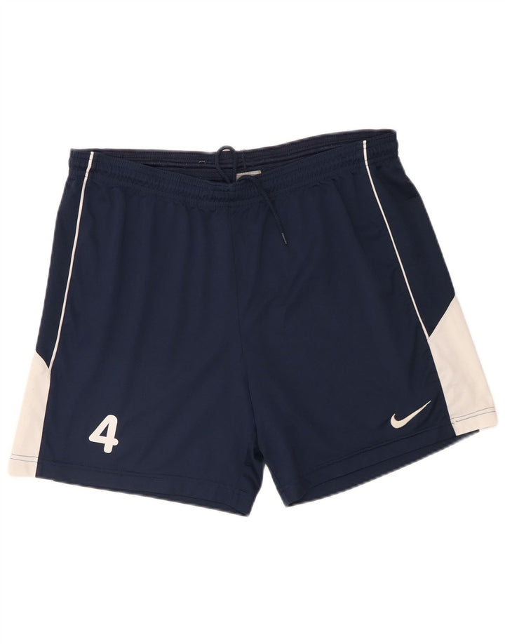 Pantaloni scurți sport Nike pentru bărbați, mari, bleumarin, poliester color bloc