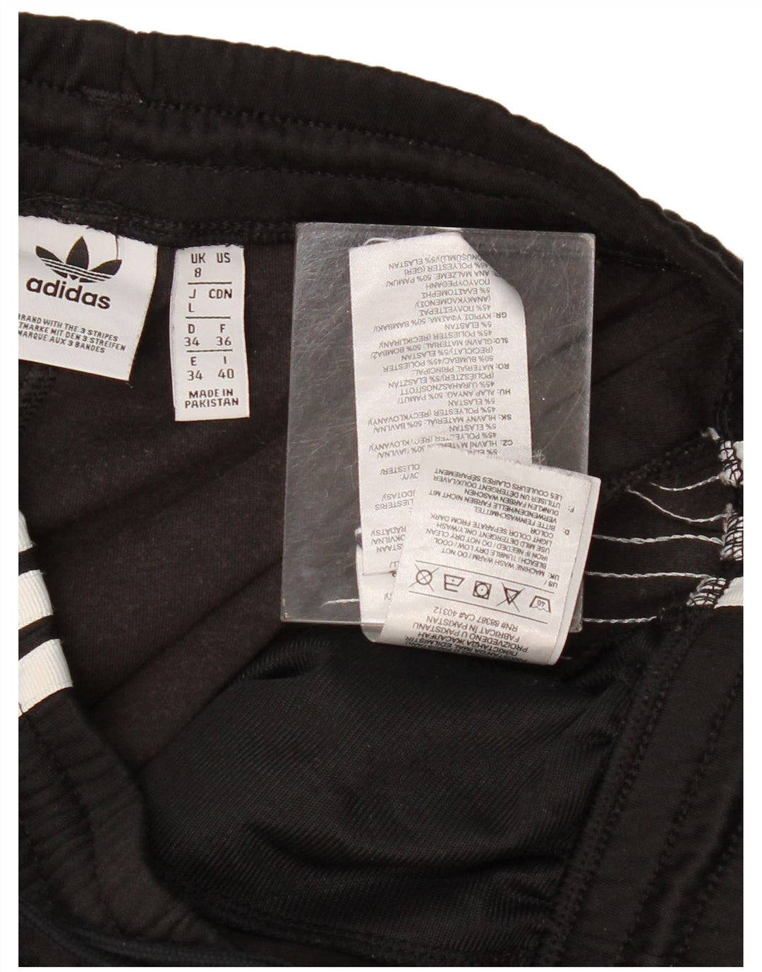 Pantaloni de trening Adidas pentru femei UK 8 Small Black Bumbac