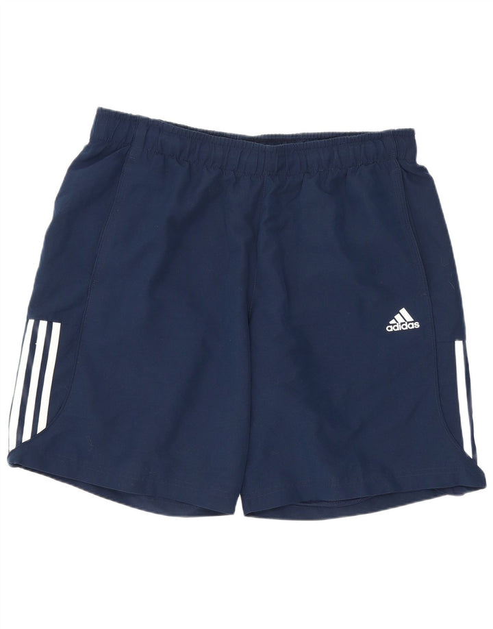 Pantaloni scurți sport obișnuiți pentru bărbați Adidas, mari, bleumarin, poliester