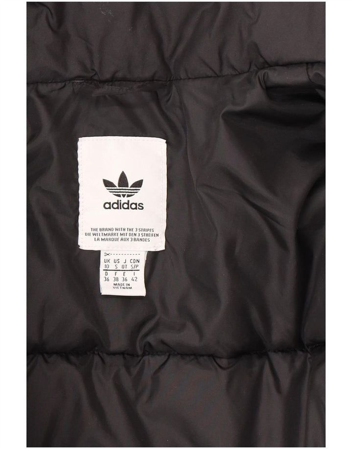 Jachetă căptușită supradimensionată pentru femei Adidas UK 10 Poliester negru mic