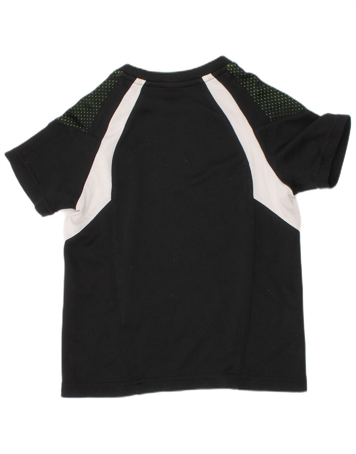 Tricou Puma pentru băieți Top 4-5 ani poliester negru color bloc