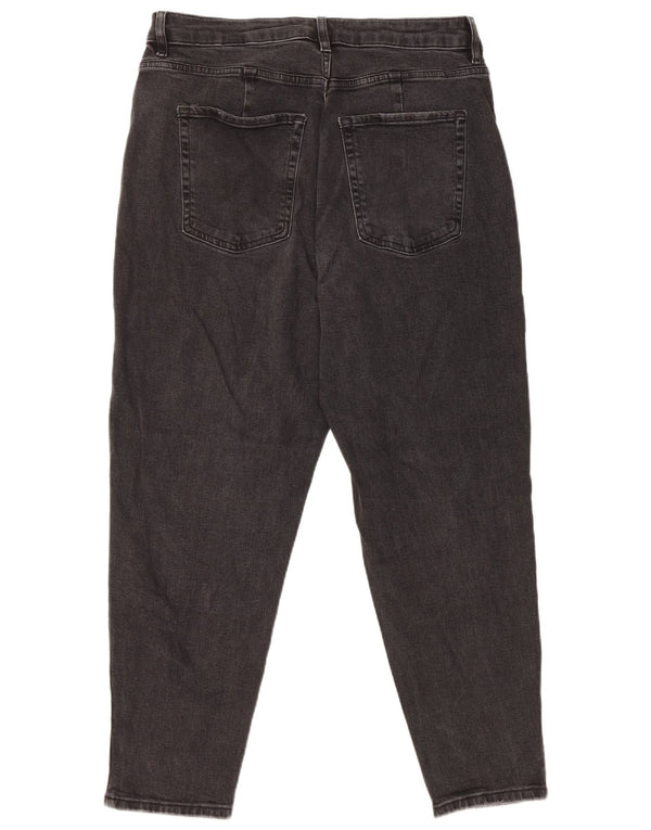 Marks & Spencer Blugi Mom Tapered pentru femei UK 16 Large W32 L27 Black