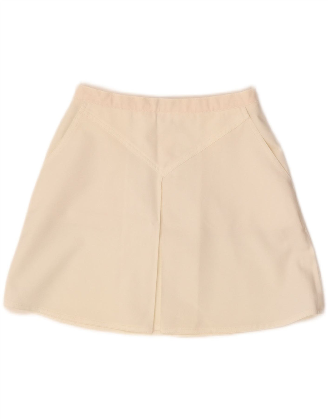 Fusta mini vintage pentru femei cu talie înaltă IT 46 Large W26 White