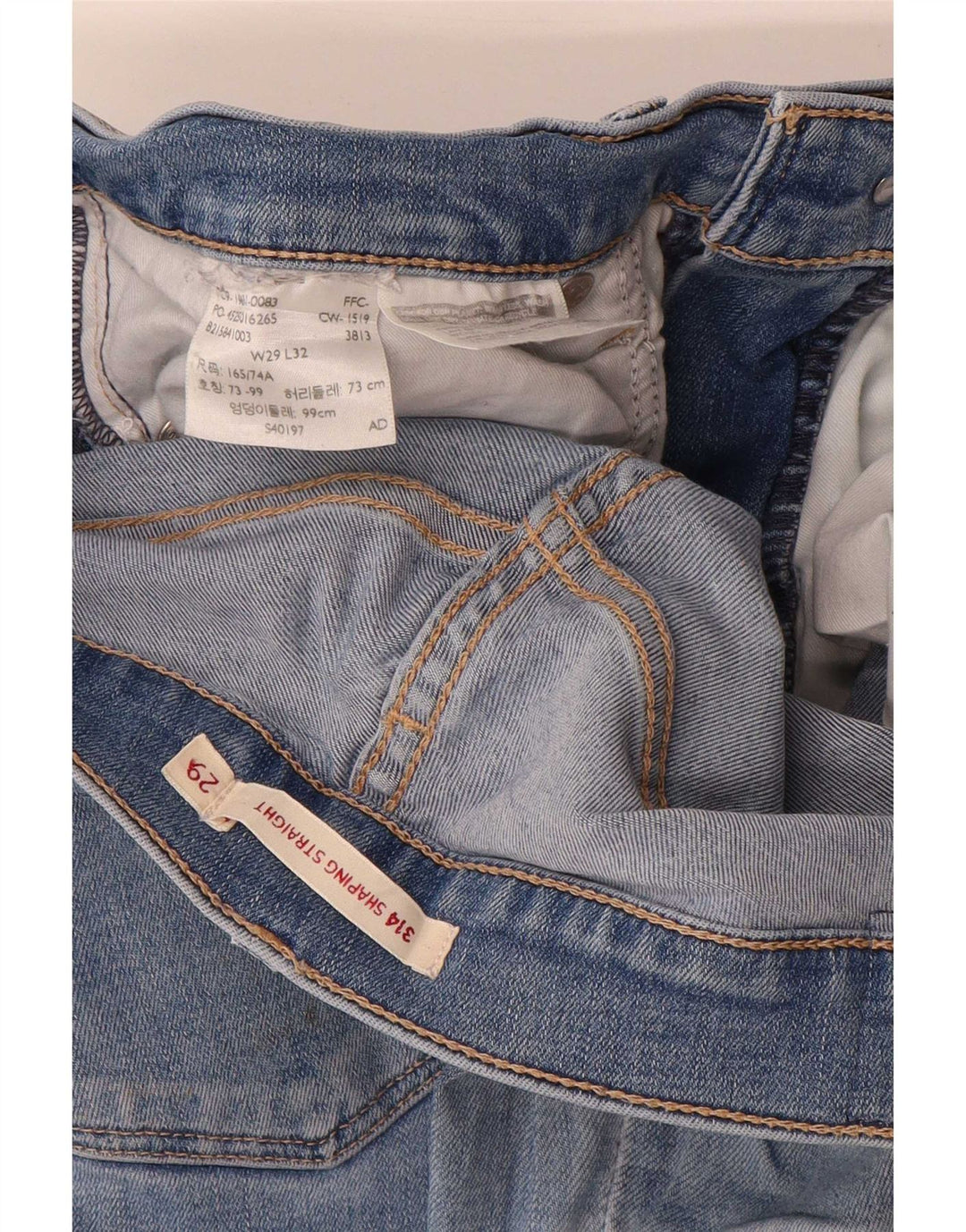 Blugi drepți modelați 314 pentru femei Levi's W29 L28 albaștri