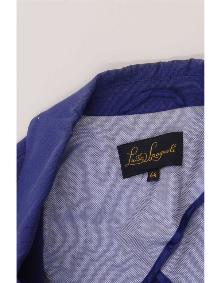Sacou blazer pentru femei Luisa Spagnoli, cu 2 nasturi, IT 44 Medium Blue