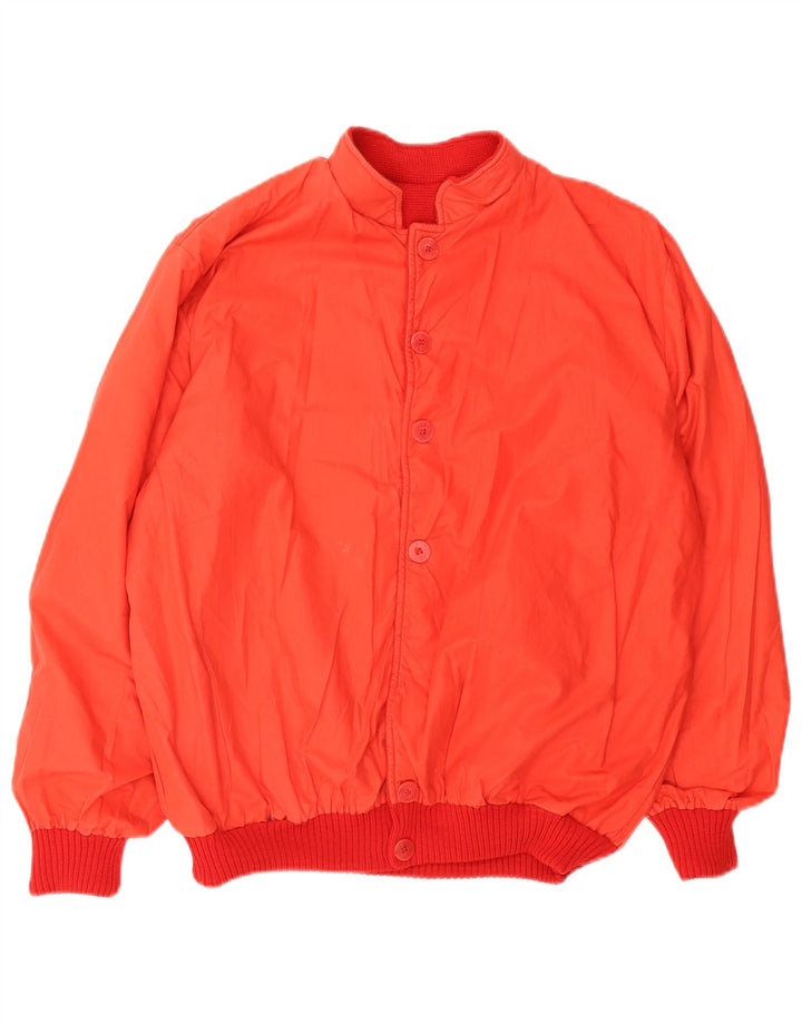Jachetă vintage pentru bărbați reversibilă UK 40 mare, lână roșie