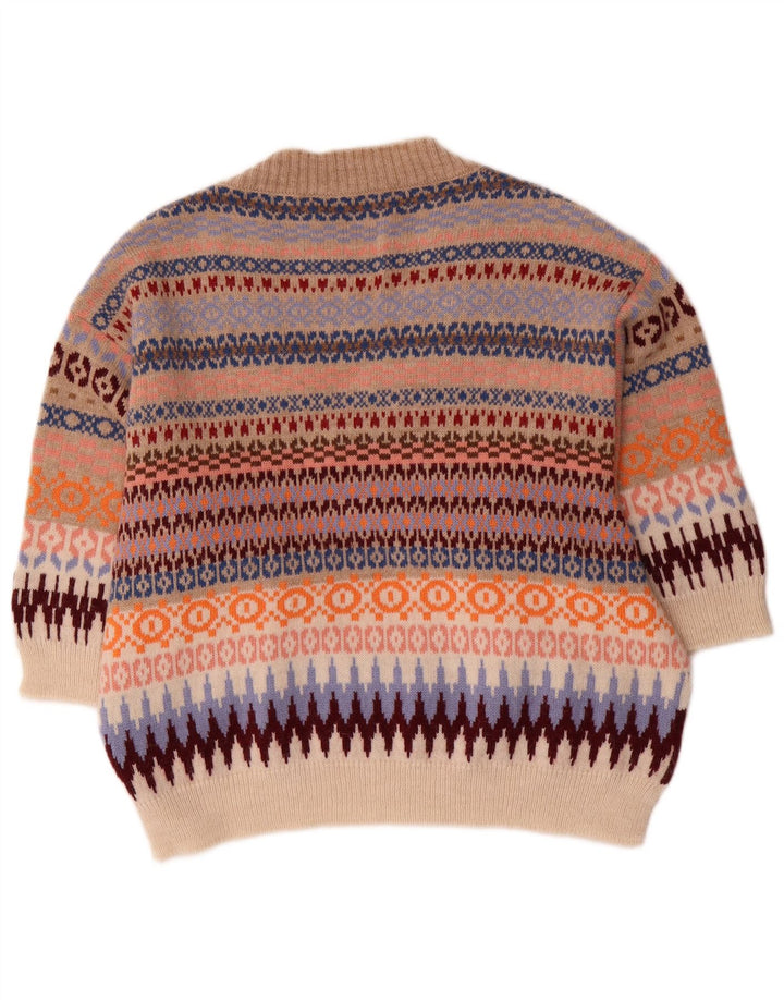 Max Mara Pulover cu decolteu în V de weekend pentru femei UK 18 XL multicolor