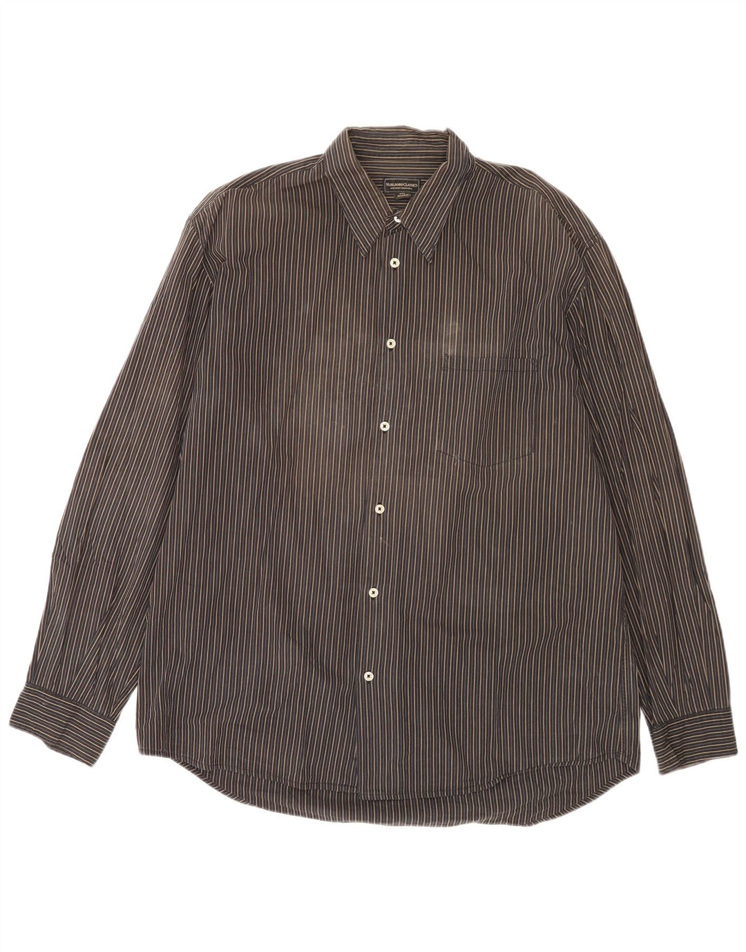 Cămașă pentru bărbați Marlboro Classics 2XL, bumbac cu dungi negre