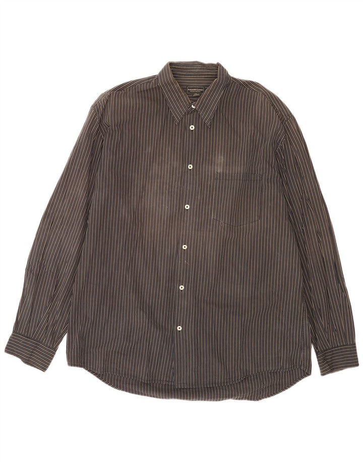 Cămașă pentru bărbați Marlboro Classics 2XL, bumbac cu dungi negre
