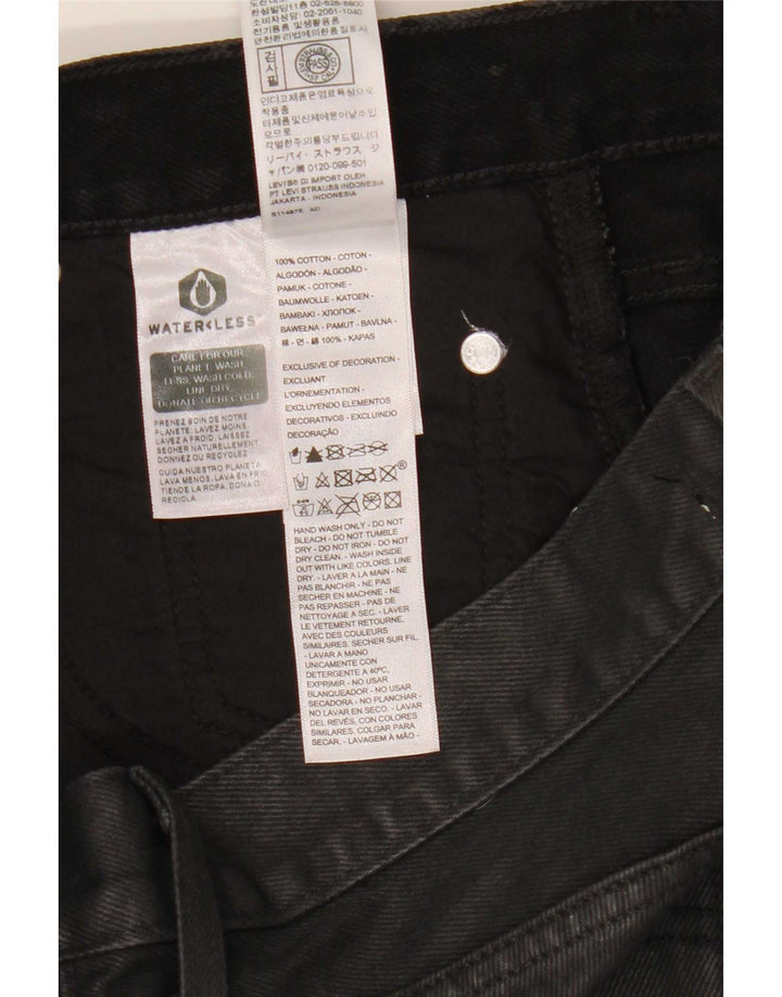 Fusta Mini denim Levi's W27 Small Black Bumbac