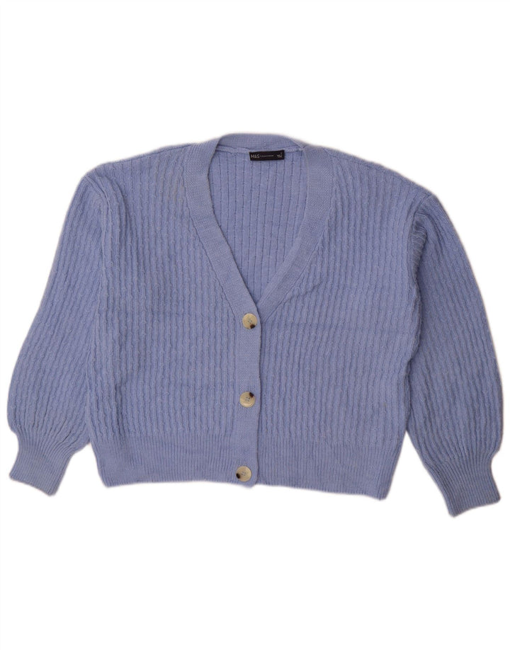 Pulover cardigan supradimensionat pentru femei Marks & Spencer UK 14 Medium Blue