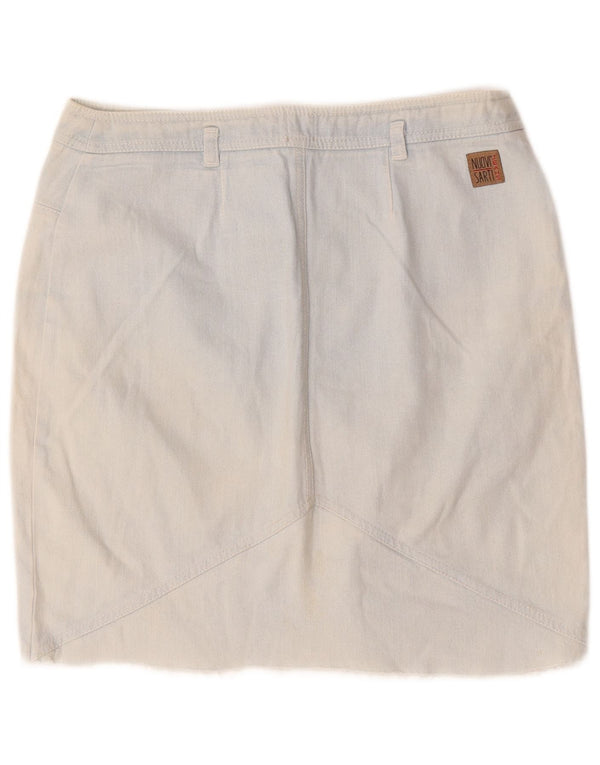 Fusta de blugi vintage pentru femei IT 46 Large W30 Blue Bumbac