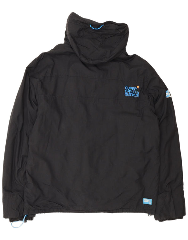 Jachetă de vânt cu glugă Sherpa pentru bărbați Superdry UK 44 2XL Negru