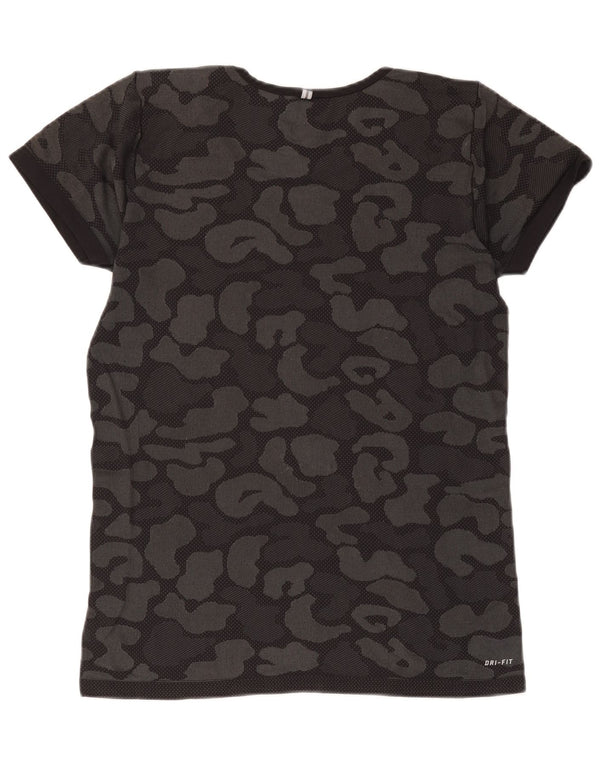 Tricou Nike Dri Fit pentru femei Top UK 14 Camuflaj negru mare