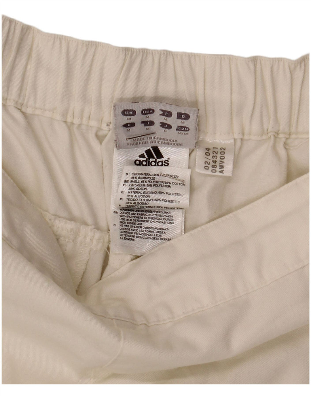 Pantaloni scurți pentru femei Adidas Graphic Cargo Medium W34 Poliester alb