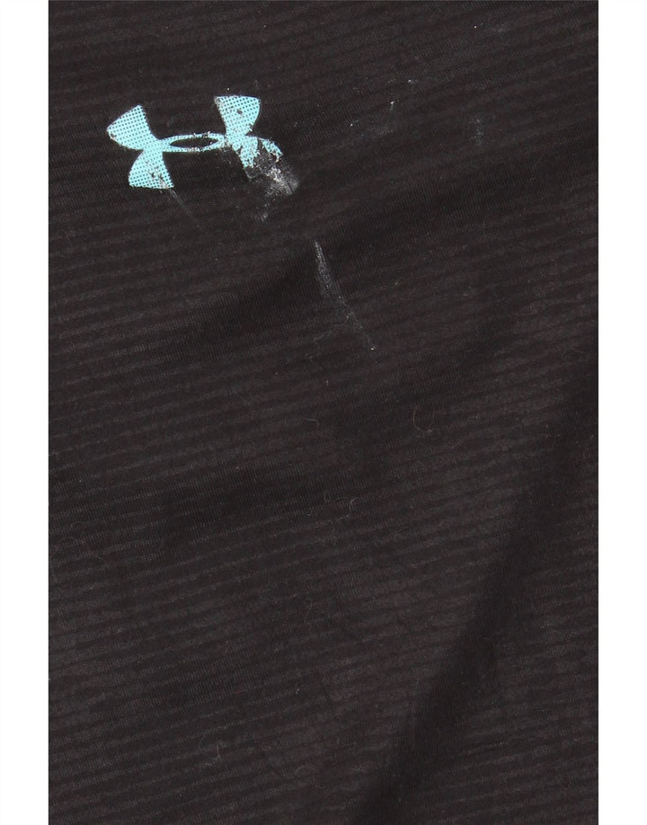 Pulover pentru bărbați Under Armour Heat Gear, cu fermoar, cu gât, mare, negru
