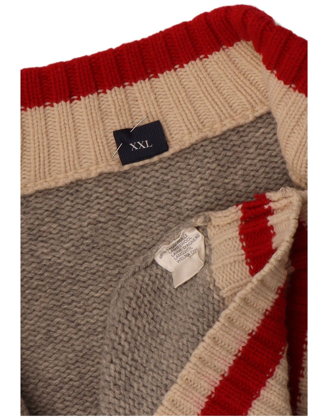 Pulover cardigan pentru bărbați MC NEAL 2XL Lână gri