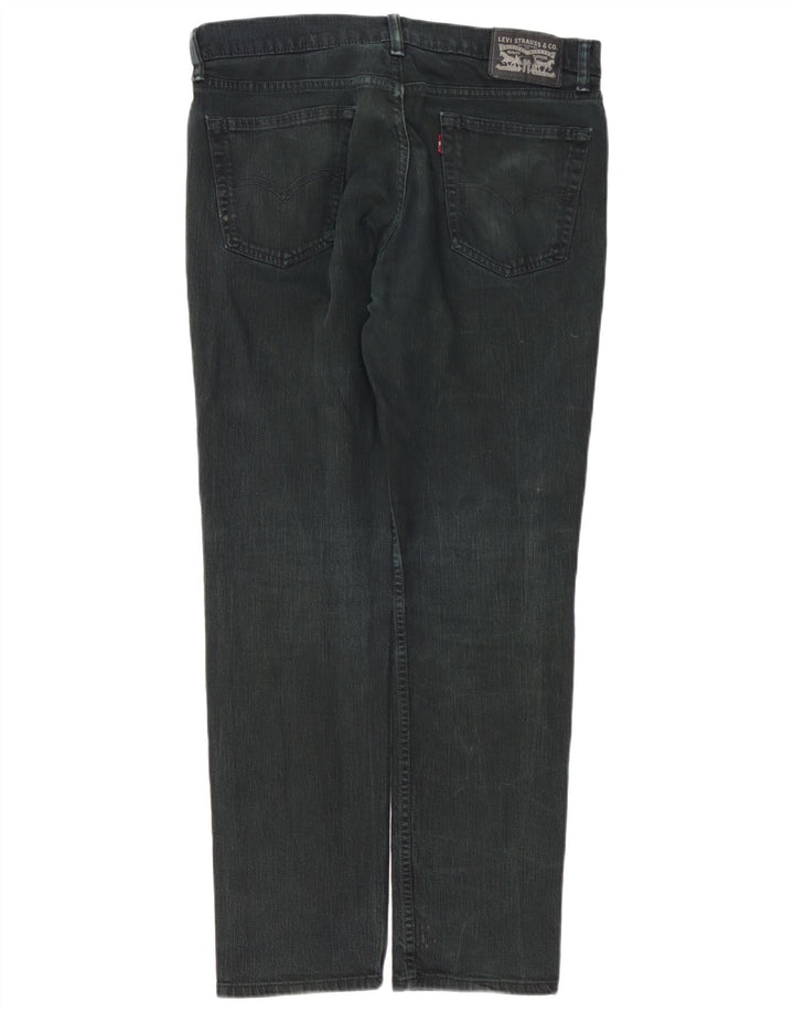 Blugi slim pentru bărbați LEVI'S W34 L32 bumbac negru