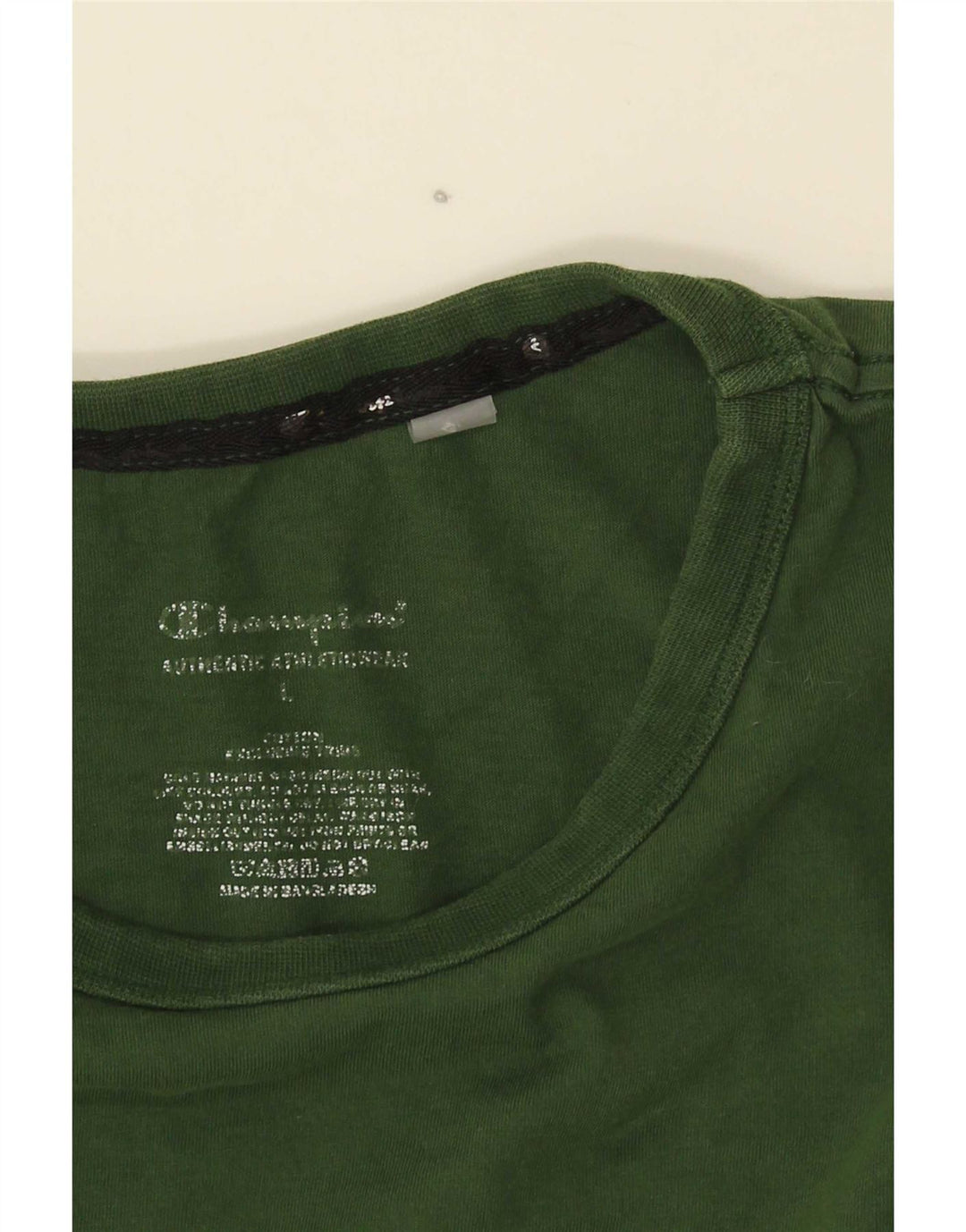 Tricou grafic Champion pentru bărbați Top mare din bumbac verde