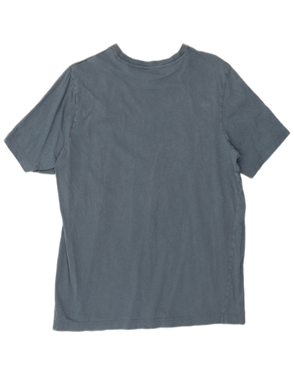 Tricou grafic pentru bărbați Adidas Top, bumbac albastru mediu