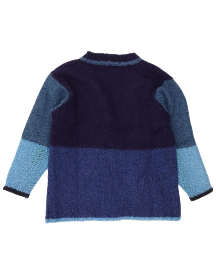 MONSOON Pulover cardigan pentru femei UK 14 Medium Bleumarin Colorblock