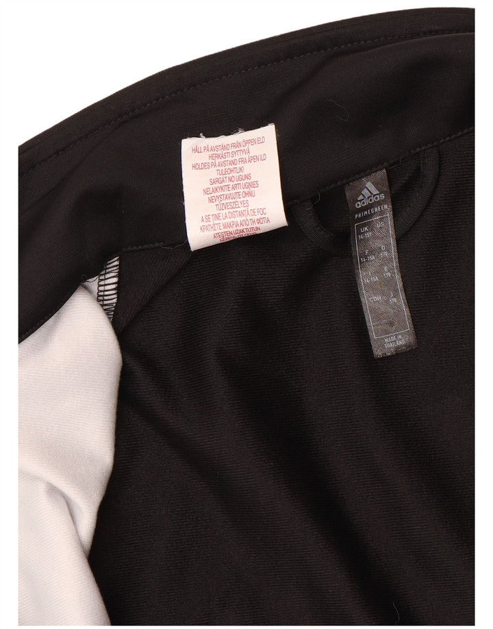 Jachetă de trening pentru băieți ADIDAS 14-15 ani, negru, color block