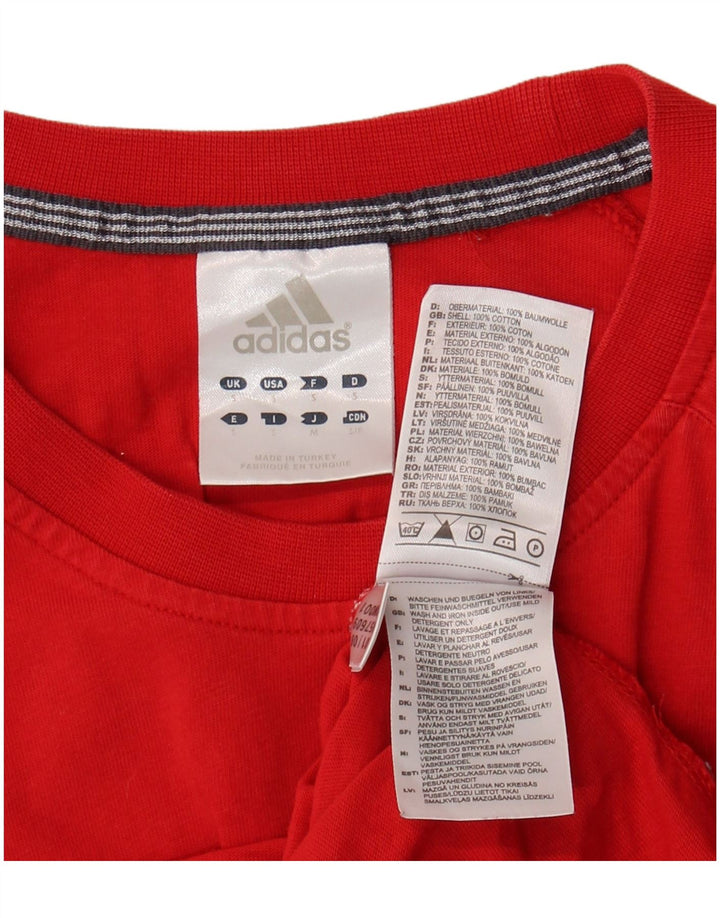 Tricou pentru bărbați Adidas Top mic, roșu, bumbac