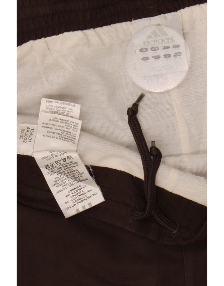 Pantaloni de trening ADIDAS pentru femei UK 14 Poliester maro mediu