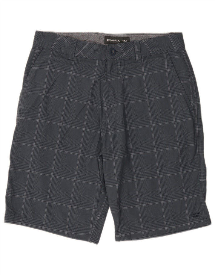 Pantaloni scurți chino pentru bărbați O'Neill W30, poliester cu carouri, albastru marin mediu