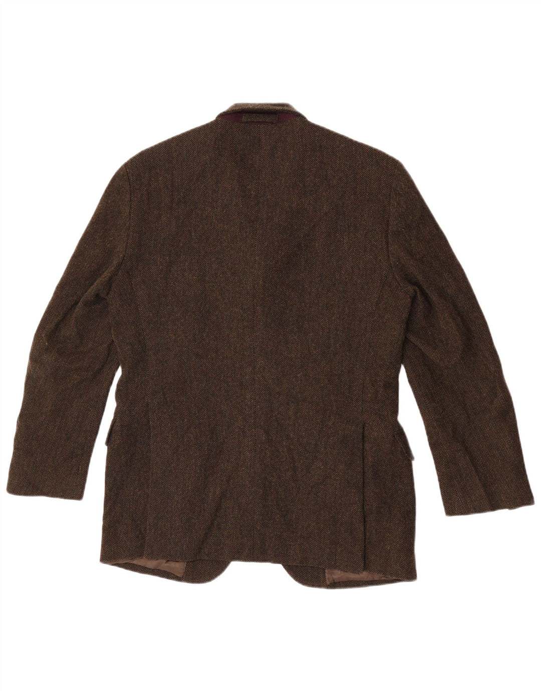 Blazer Massimo Dutti pentru bărbați, cu 3 nasturi, EU 48 Medium Khaki Herringbone