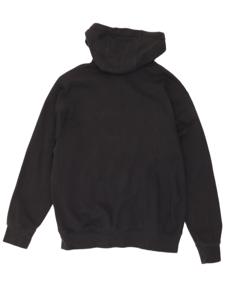 Pulover Nike pentru bărbați, cu fermoar, bumbac mediu negru