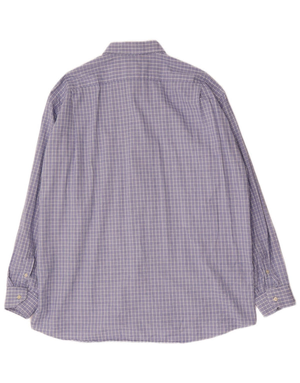 Lacoste Cămașă pentru bărbați Mărimea 44 XL Blue Check