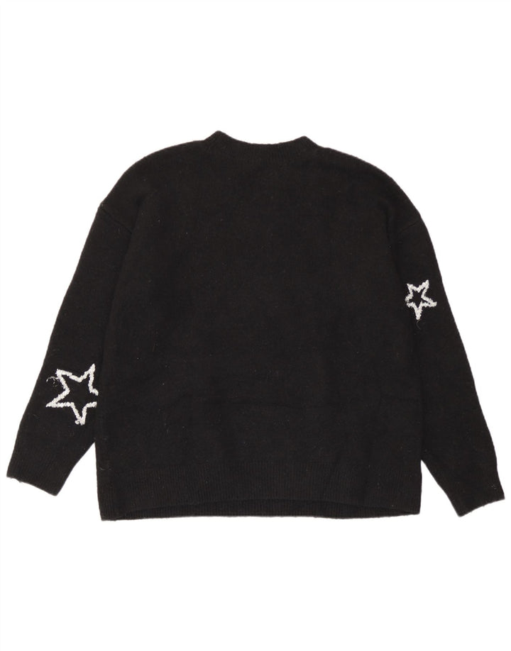 Pulover pentru femei Marks & Spencer cu decolteu triplu UK 14 Medium Negru
