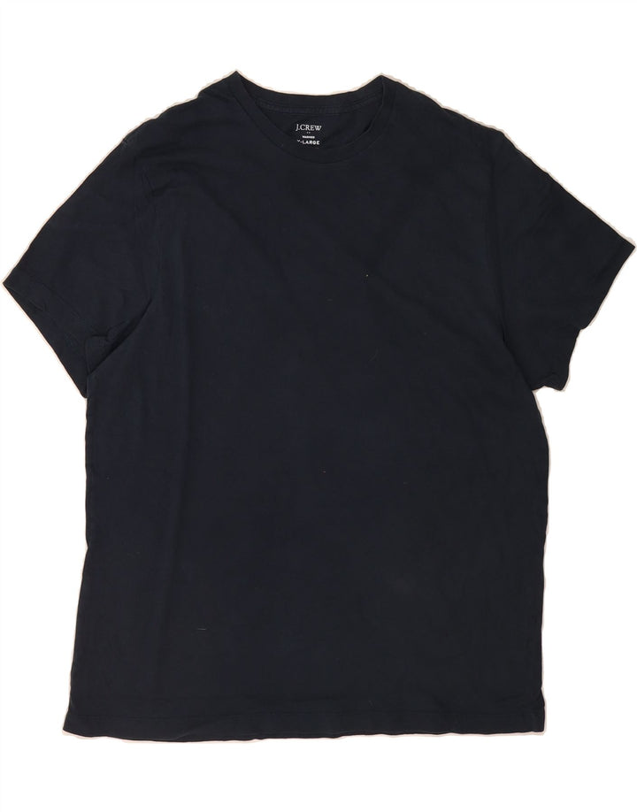 J. CREW Mens T-Shirt Top XL Navy Blue Vintage J. Crew and Second-Hand J. Crew from Messina Hembry 