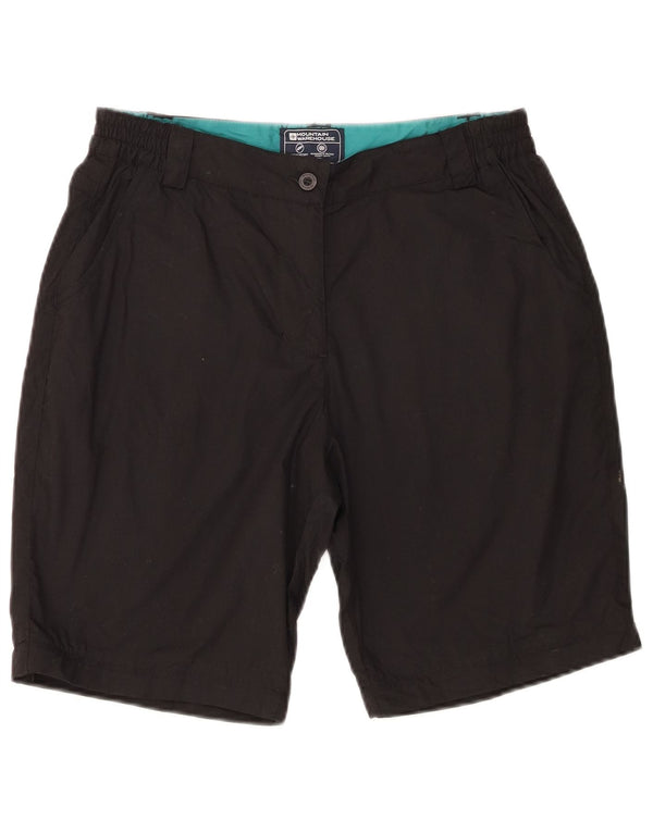 Mountain Warehouse Pantaloni scurti chino pentru femei UK 10 Small W28 Poliester negru