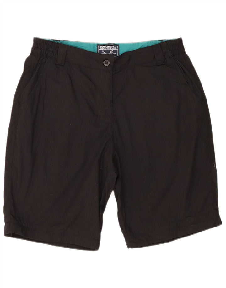Mountain Warehouse Pantaloni scurti chino pentru femei UK 10 Small W28 Poliester negru