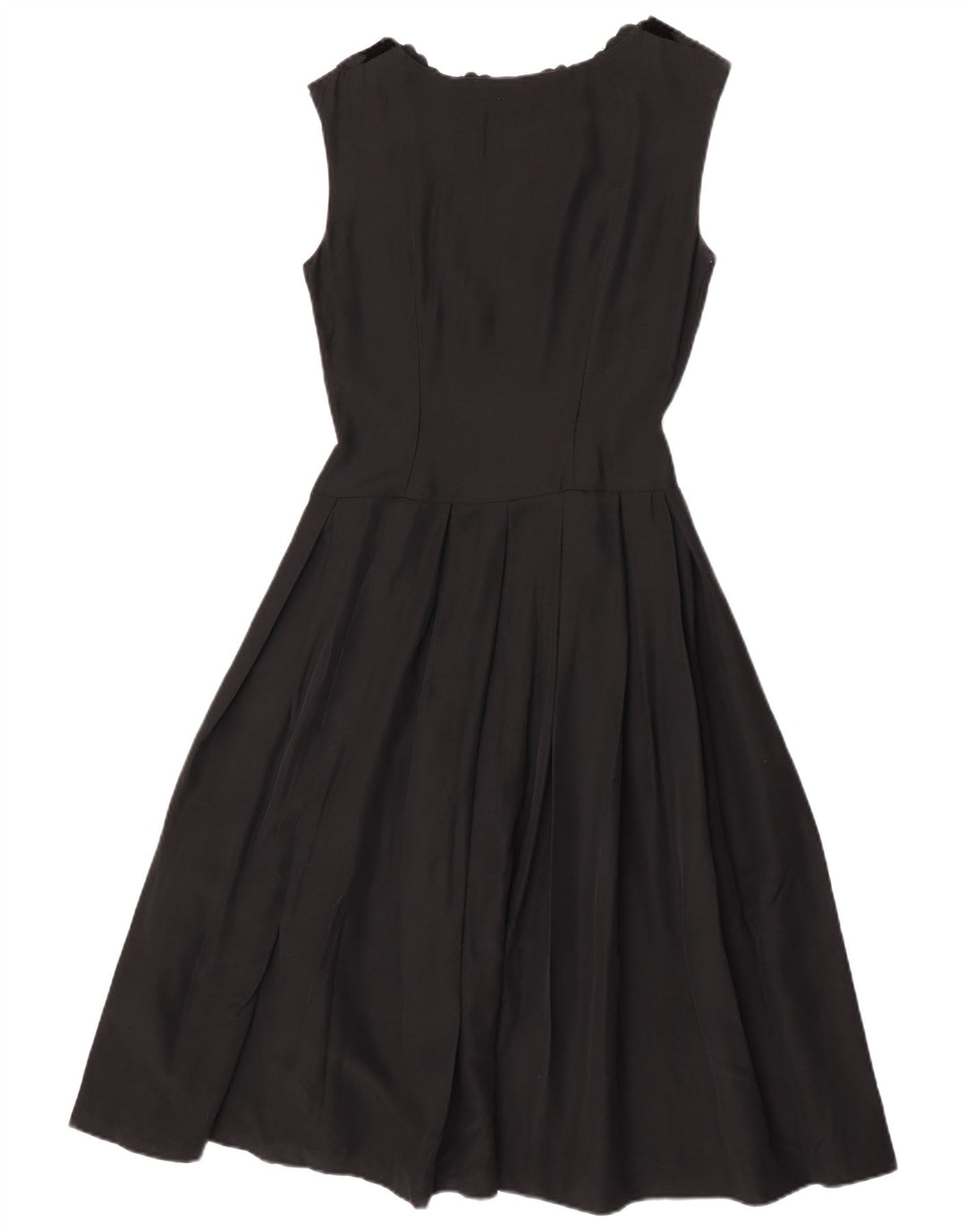 Rochie vintage pentru femei fără mâneci în linie A EU 36 Mic Negru