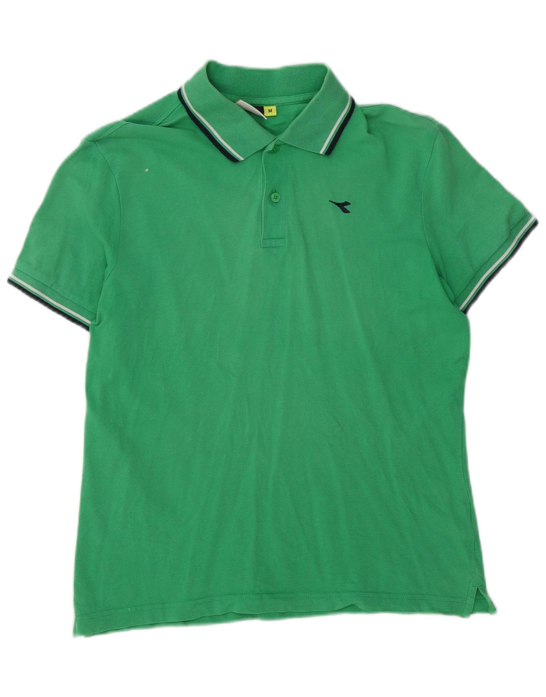 Tricou polo pentru bărbați Diadora, bumbac verde mediu