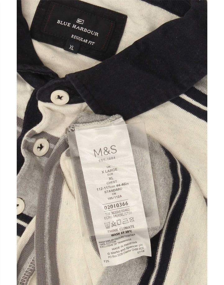 Tricou polo rugby cu mânecă lungă pentru bărbați Marks & Spencer, XL, multicolor