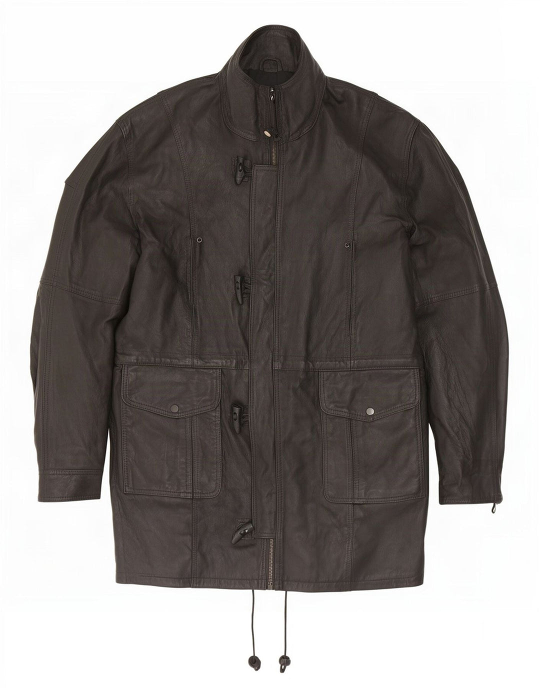Jachetă din piele vintage pentru bărbați UK 42 XL neagră