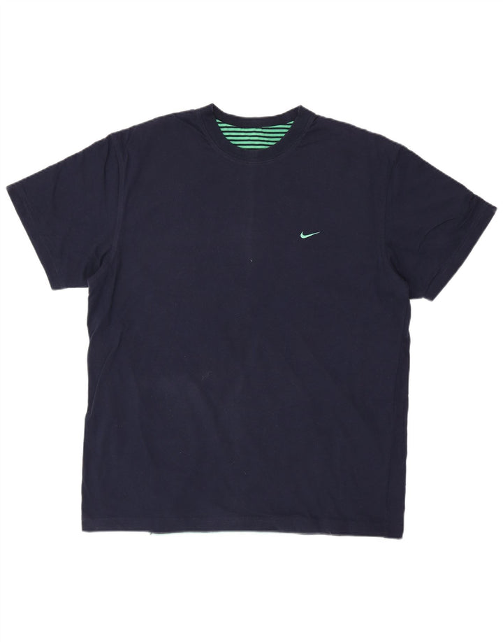 Tricou pentru bărbați NIKE Top mare din bumbac bleumarin