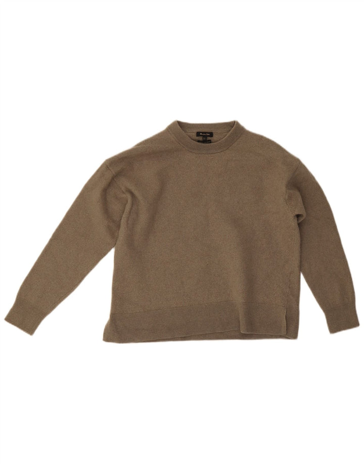 Pulover Massimo Dutti pentru damă cu gât crew pulover UK 14 mare lână gri