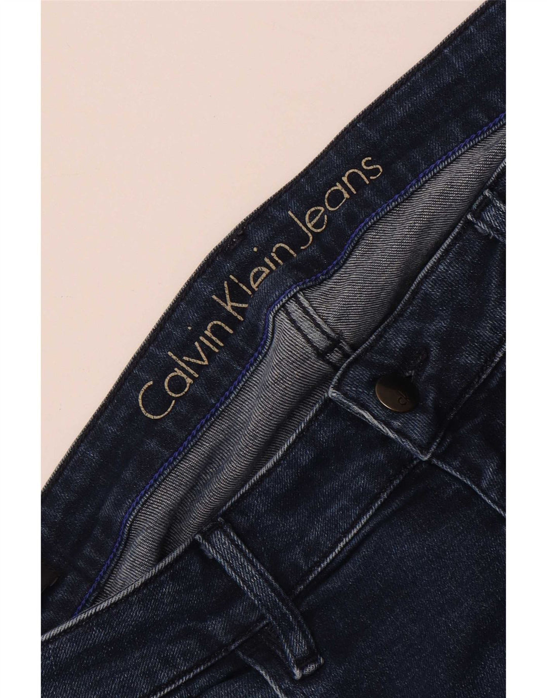 Blugi slim pentru bărbați Calvin Klein W36 L32 albastru