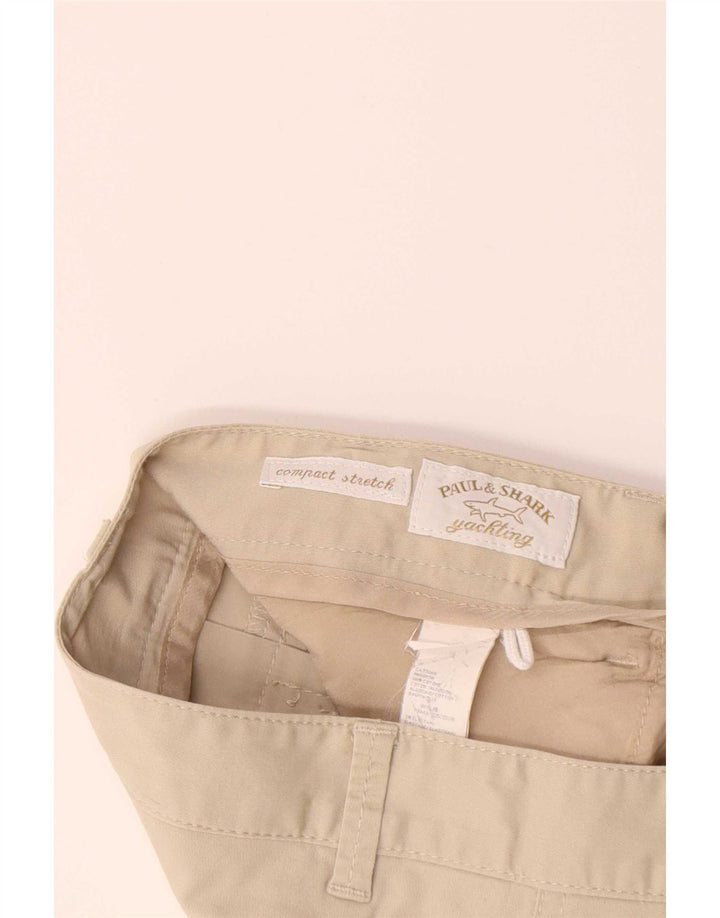 Paul & Shark Pantaloni casual Bootcut pentru femei IT 44 Medium L32 L29 Bej