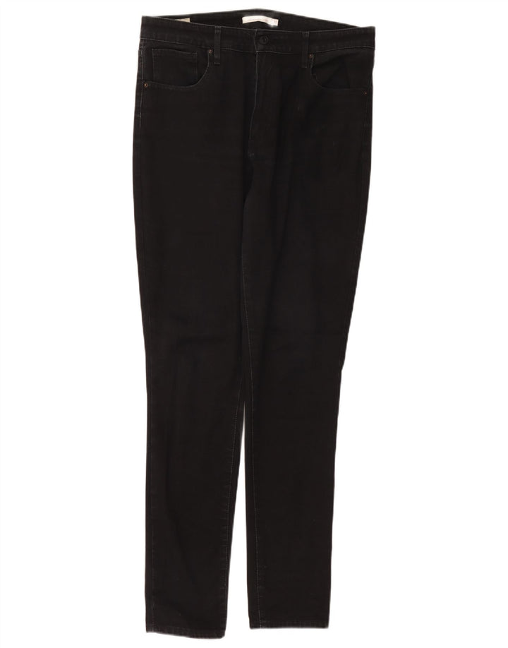 Blugi skinny cu talie mare Levi's 721 pentru femei W32 L30 negri